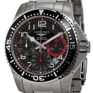 Longines Hydroconquest L3.696.4.53.6 Kello Musta / Teräs