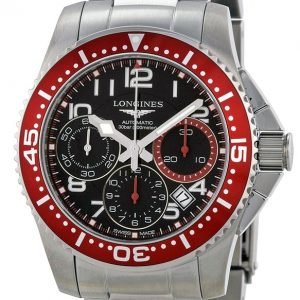 Longines Hydroconquest L3.696.4.59.6 Kello Musta / Teräs