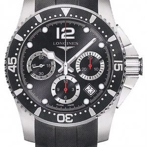 Longines Hydroconquest L3.744.4.56.2 Kello Musta / Kumi