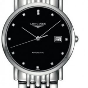 Longines Longines Elegant L4.809.4.57.6 Kello Musta / Teräs