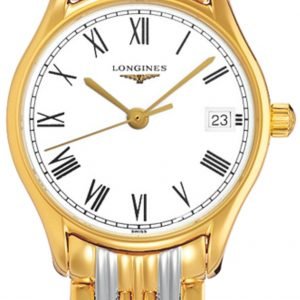 Longines Lyre L4.259.2.11.7 Kello Valkoinen / Kullansävytetty