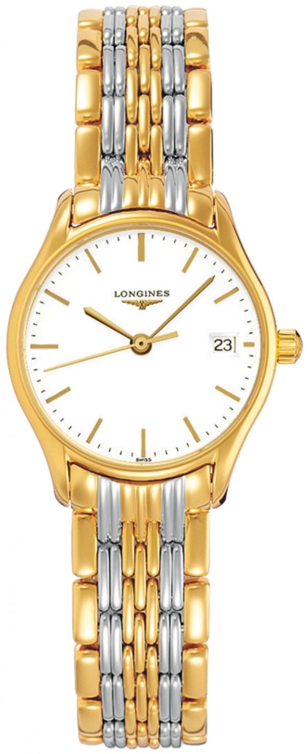 Longines Lyre L4.259.2.12.7 Kello Valkoinen / Kullansävytetty