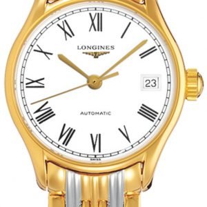 Longines Lyre L4.360.2.11.7 Kello Valkoinen / Kullansävytetty