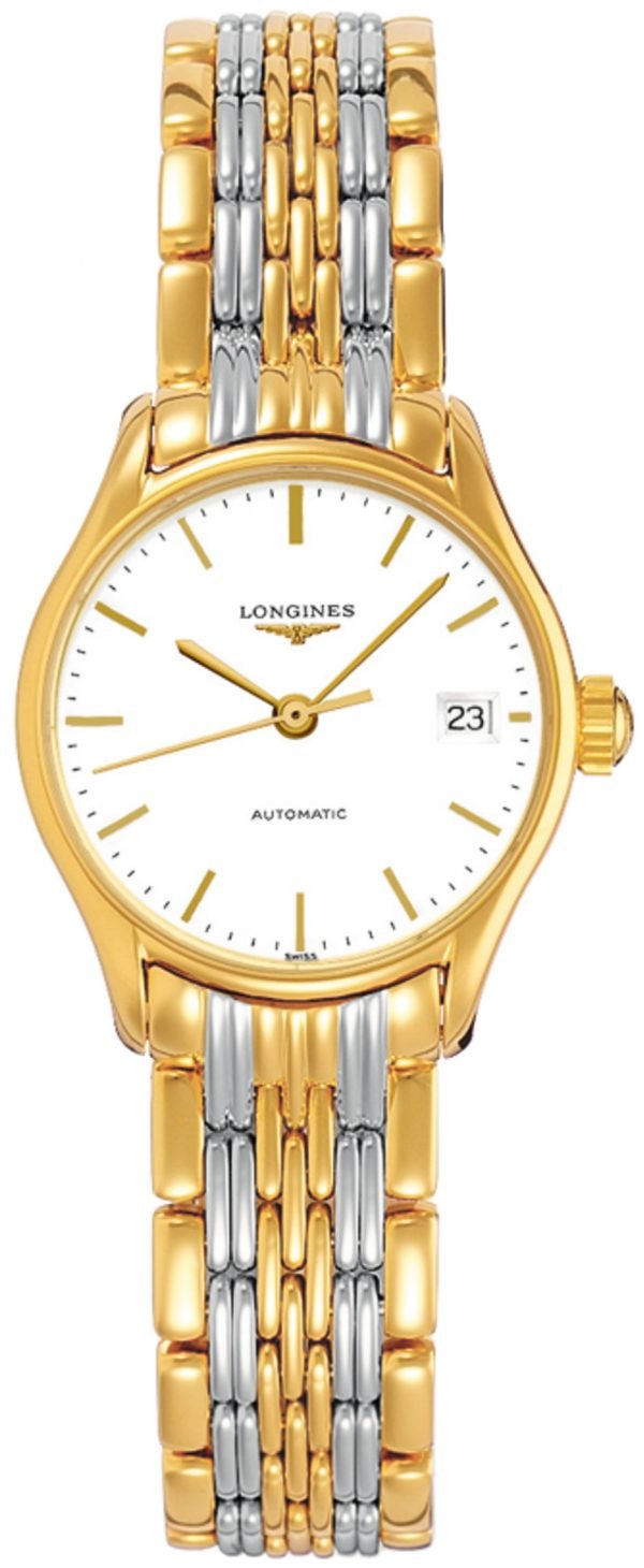 Longines Lyre L4.360.2.12.7 Kello Valkoinen / Kullansävytetty