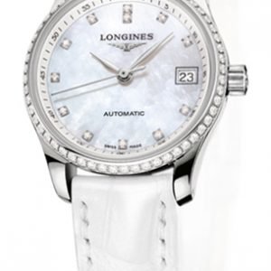 Longines Master L2.128.0.87.3 Kello Valkoinen / Nahka