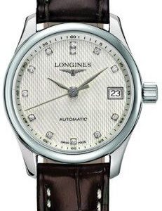 Longines Master L2.128.4.77.3 Kello Hopea / Nahka