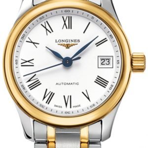 Longines Master L2.128.5.11.7 Kello Valkoinen / 18k Keltakultaa