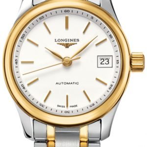 Longines Master L2.128.5.12.7 Kello Valkoinen / 18k Keltakultaa