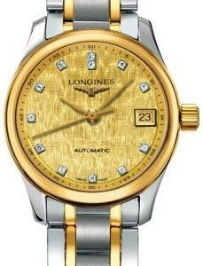 Longines Master L2.128.5.38.7 Kello Samppanja / Teräs