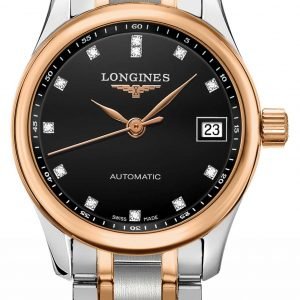 Longines Master L2.128.5.59.7 Kello Musta / 18k Punakultaa