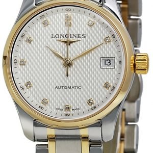 Longines Master L2.128.5.77.7 Kello Hopea / Kullansävytetty