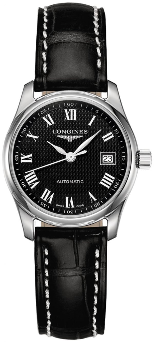 Longines Master L2.257.4.51.7 Kello Musta / Nahka