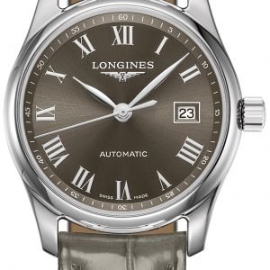 Longines Master L2.257.4.71.3 Kello Harmaa / Nahka