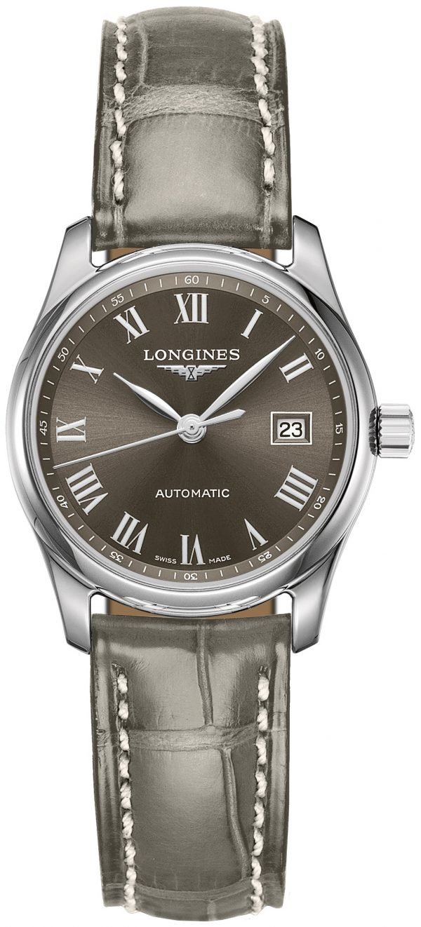 Longines Master L2.257.4.71.3 Kello Harmaa / Nahka