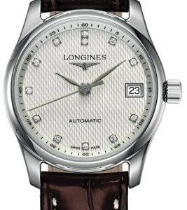 Longines Master L2.257.4.77.3 Kello Hopea / Nahka