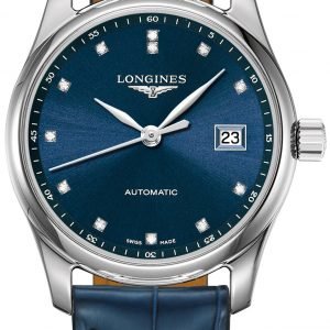 Longines Master L2.257.4.97.0 Kello Sininen / Nahka