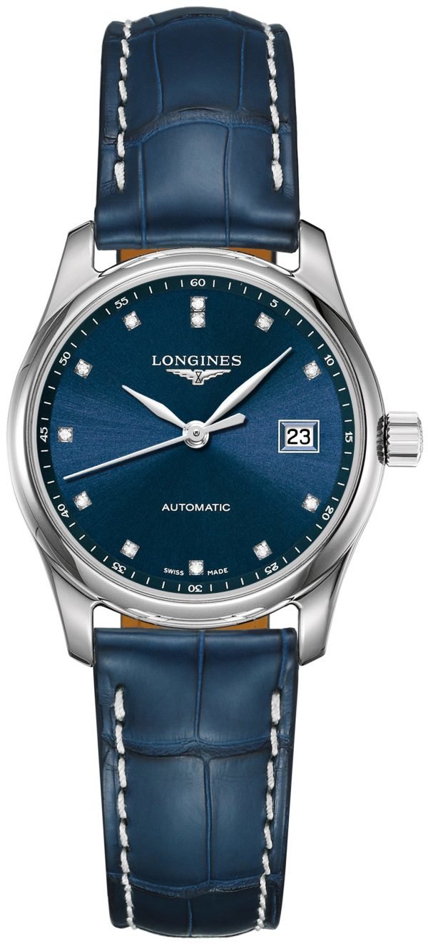 Longines Master L2.257.4.97.0 Kello Sininen / Nahka