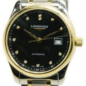 Longines Master L2.257.5.57.7 Kello Musta / Kullansävytetty