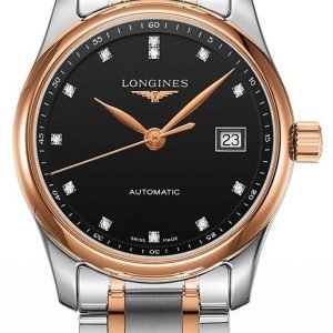 Longines Master L2.257.5.59.7 Kello Musta / 18k Punakultaa