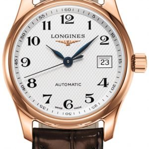 Longines Master L2.257.8.78.3 Kello Hopea / Nahka