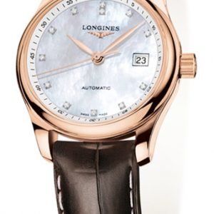 Longines Master L2.257.8.87.3 Kello Valkoinen / Nahka