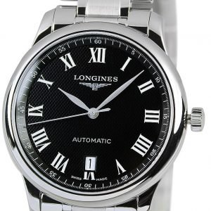 Longines Master L2.628.4.51.6 Kello Musta / Teräs