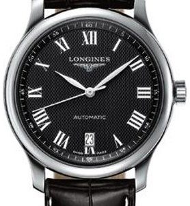 Longines Master L2.628.4.51.7 Kello Musta / Nahka