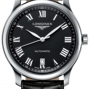 Longines Master L2.628.4.51.8 Kello Musta / Nahka