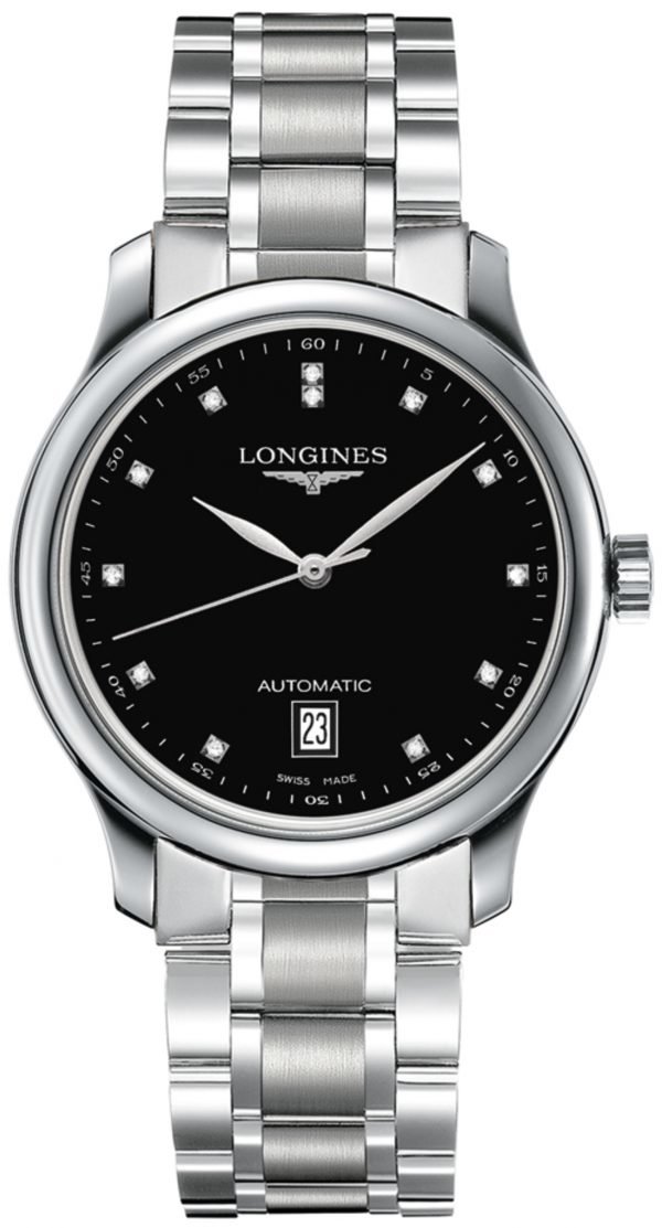 Longines Master L2.628.4.57.6 Kello Musta / Teräs