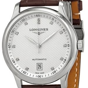 Longines Master L2.628.4.77.3 Kello Hopea / Nahka