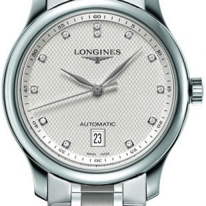 Longines Master L2.628.4.77.6 Kello Hopea / Teräs