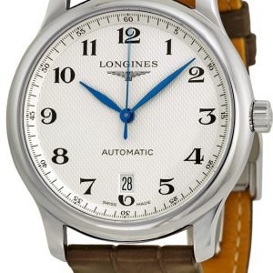 Longines Master L2.628.4.78.3 Kello Valkoinen / Nahka