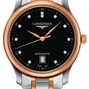 Longines Master L2.628.5.59.7 Kello Musta / Punakultasävyinen