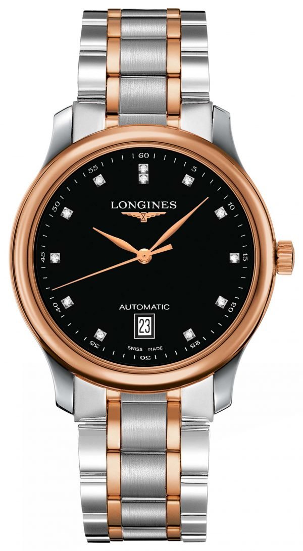 Longines Master L2.628.5.59.7 Kello Musta / Punakultasävyinen