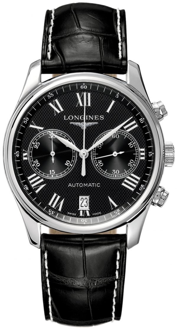 Longines Master L2.629.4.51.7 Kello Musta / Nahka