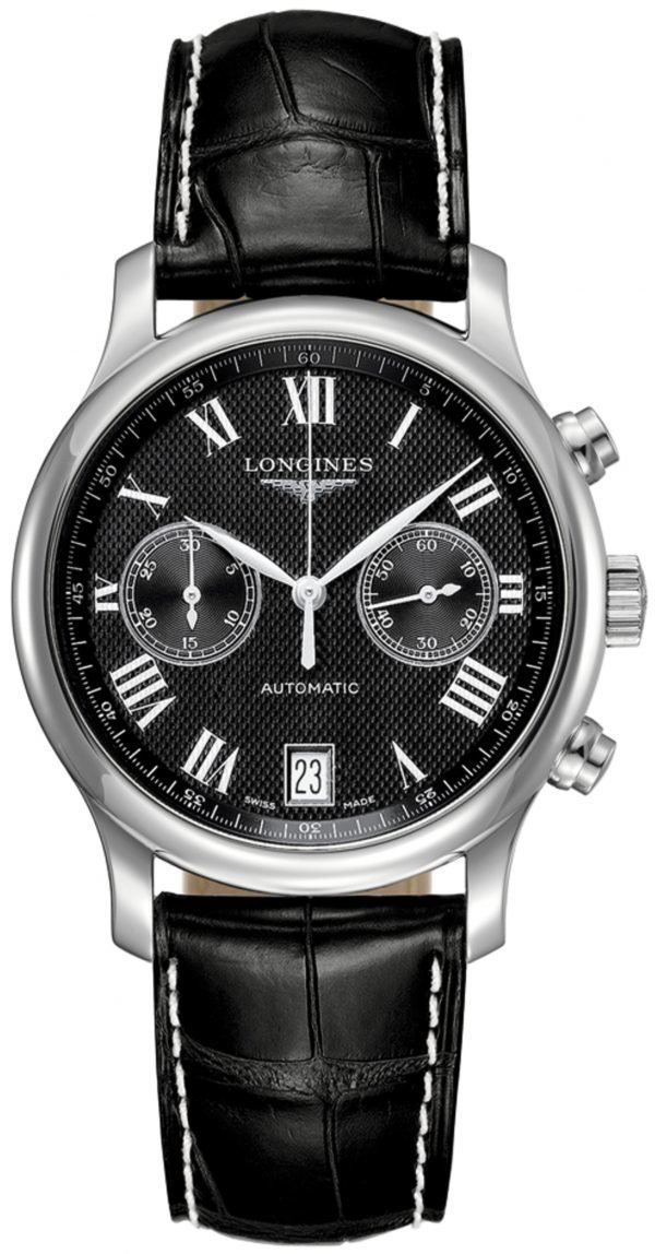 Longines Master L2.669.4.51.7 Kello Musta / Nahka