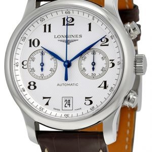 Longines Master L2.669.4.78.3 Kello Valkoinen / Nahka