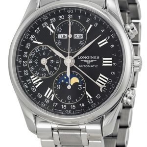 Longines Master L2.673.4.51.6 Kello Musta / Teräs