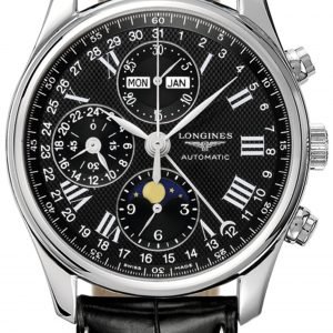 Longines Master L2.673.4.51.8 Kello Musta / Nahka