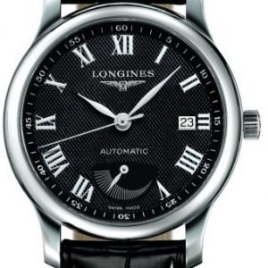 Longines Master L2.708.4.51.7 Kello Musta / Nahka