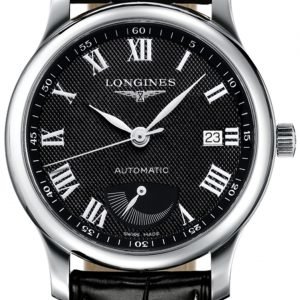 Longines Master L2.708.4.51.8 Kello Musta / Nahka