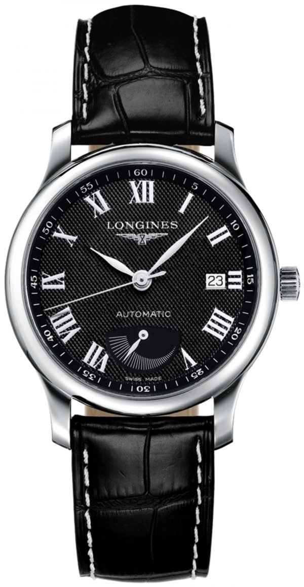 Longines Master L2.708.4.51.8 Kello Musta / Nahka