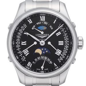 Longines Master L2.738.4.51.6 Kello Musta / Teräs