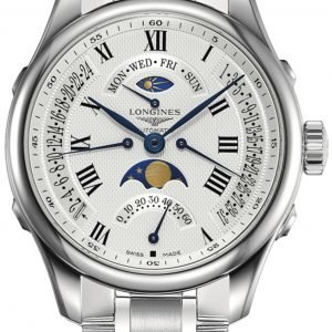 Longines Master L2.738.4.71.6 Kello Hopea / Teräs