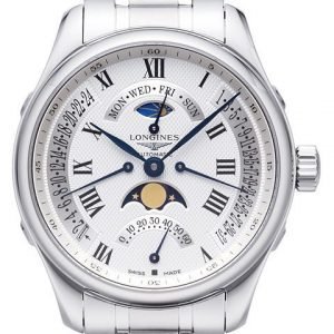 Longines Master L2.739.4.71.6 Kello Valkoinen / Teräs