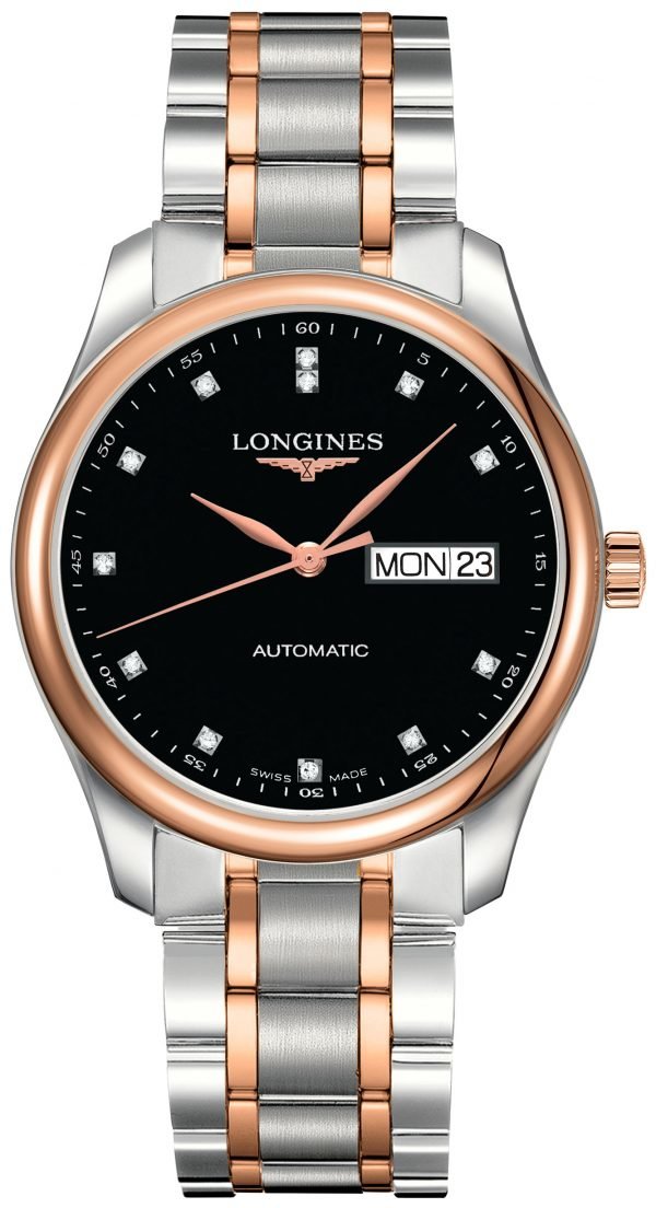 Longines Master L2.755.5.59.7 Kello Musta / 18k Punakultaa