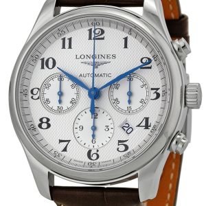 Longines Master L2.759.4.78.3 Kello Hopea / Nahka