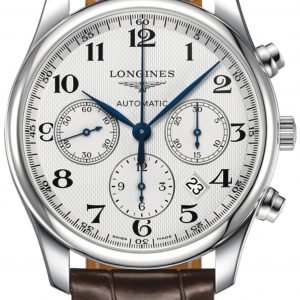 Longines Master L2.759.4.78.5 Kello Hopea / Nahka