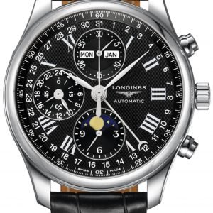 Longines Master L2.773.4.51.7 Kello Musta / Nahka