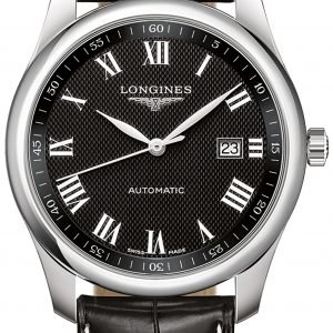 Longines Master L2.793.4.51.7 Kello Musta / Nahka